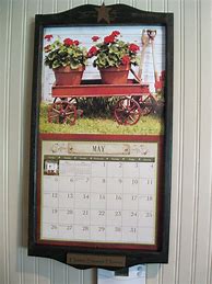 Image result for Wooden Wall Calendar Holder Frame