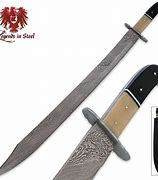 Image result for Damascus Scimitar Knife