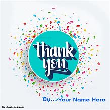 Image result for Thank You Name Art