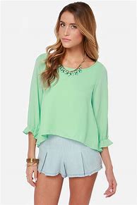 Image result for Mint Green Tops for Women