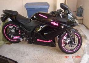 Image result for Pink Kawasaki Ninja Motorcycle