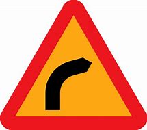 Image result for Bend to Right Triangle Sign