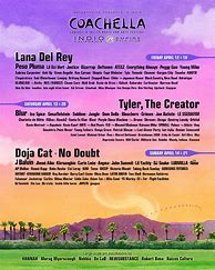 Image result for Coachella Lineup Poster