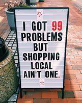 Image result for Shop Local Sign