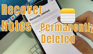 Image result for How to Get Back Deleted Notes On iPhone
