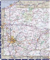 Image result for Pennsylvania Map with County Lines