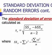 Image result for Random Error Equation