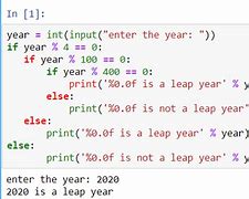 Image result for Leap Year Logic in Python