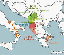 Image result for Albanian Language Map