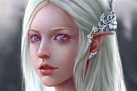 Image result for Albino Elf Blue Eyes