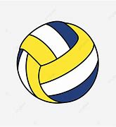 Image result for Volleyball Blue White Yellow