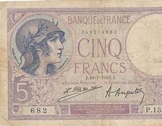 Image result for Cinq Francs