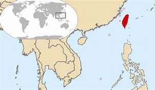 Image result for Taiwan On Asia Map