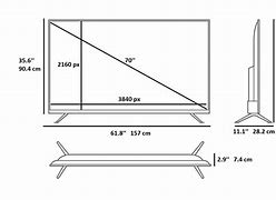 Image result for Opening Dimensions for a 70 Inch TV