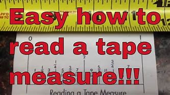 Image result for Easiest Way to Read a Tape Measure