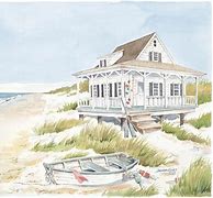 Image result for Beach Cabin Paintings
