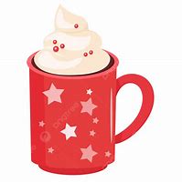 Image result for Red Cup of Hot Chocolate Clip Art