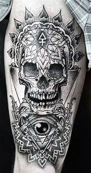 Image result for Skull Tattoo Designs