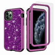 Image result for Purple and Pink Gitter iPhone 11 Pro Max Case