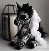 Image result for Black Unicorn Stuffed Animal