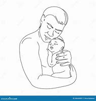 Image result for Father and Baby Drawing