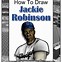 Image result for Jackie Robinson Hitting a Base Ball Cartoon