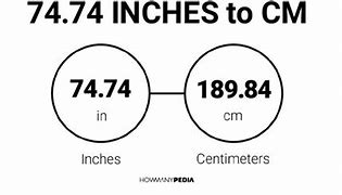 Image result for 74 Cm to Inch