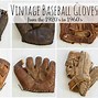 Image result for Antique Baseball Gloves