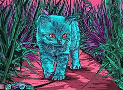 Image result for Trippy Halloween Cat