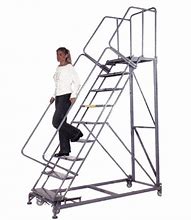 Image result for Heavy Duty Rolling Ladder