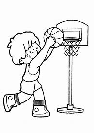 Image result for Basketball Cartoon Coloring Pages