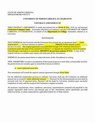 Image result for Employment Contract Amendment Template