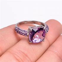 Image result for Sterling Silver Amethyst Ring