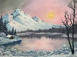 Image result for Bob Ross Christmas Painting