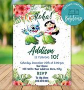 Image result for Lilo and Stitch Birthday Invites