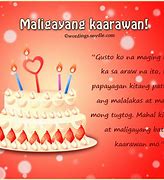 Image result for Best Tagalog Birthday Message