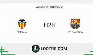 Image result for Valencia vs Barcelona H2H