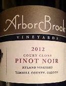 Image result for ArborBrook Pinot Noir Coury Clone Hyland