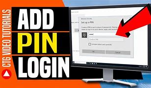 Image result for Create a Pin Windows 10