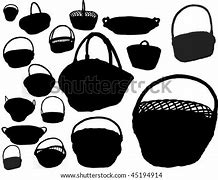 Image result for Woven Basket Silhouette