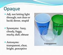 Image result for Opaque Meaning