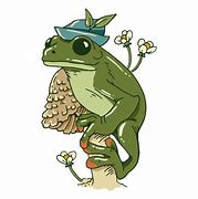 Image result for Frog with Mushroom Hat Transparent