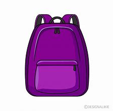 Image result for Purple Backpack Clip Art