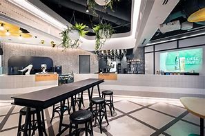 Image result for Futuristic Coffee Shop