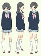Image result for How to Draw Anime School Uniform Female