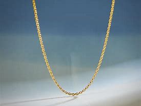 Image result for Gold Thin 18 KT Long Chain 72 Cm with Inserts