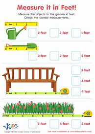 Image result for Inches Feet and Yards for Kids