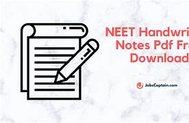 Image result for NEET Handwritten Notes