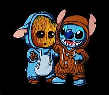 Image result for Stitch and Baby Groot SVG