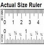 Image result for 1 Inch Real Size